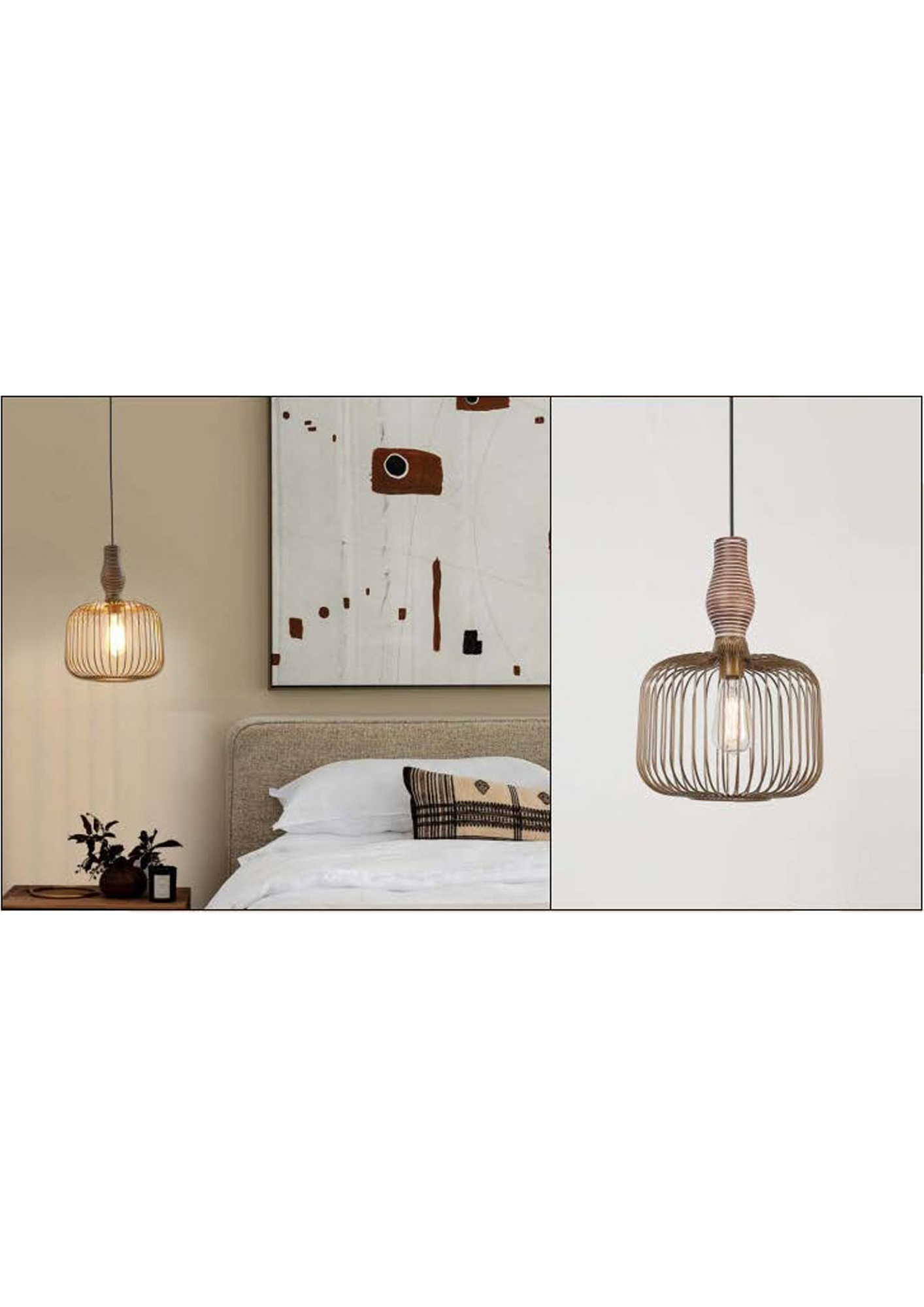 Beyond Lights - Cage Pendant Lamp- GL